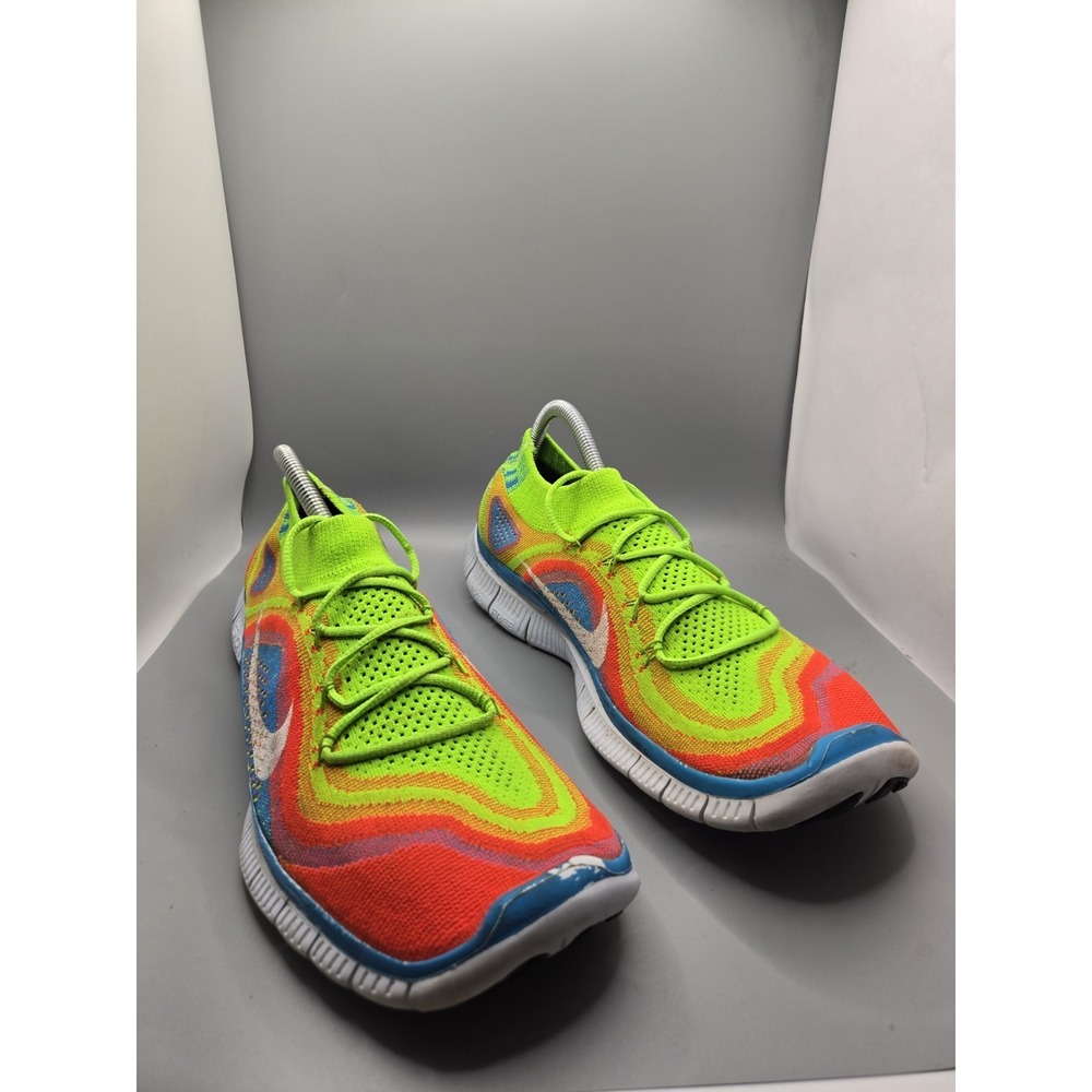 Men's Neon Multi-Color Lightweight Running Sneakers